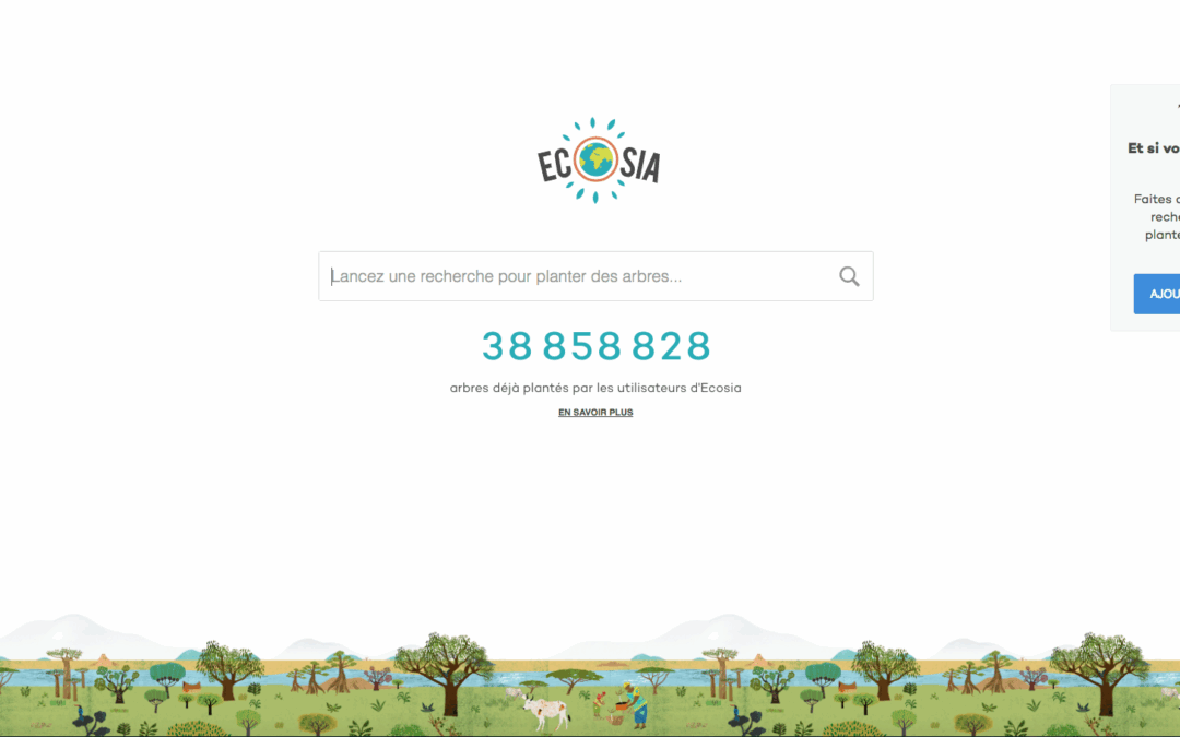 Ecosia : vos recherches sur internet peuvent planter des arbres